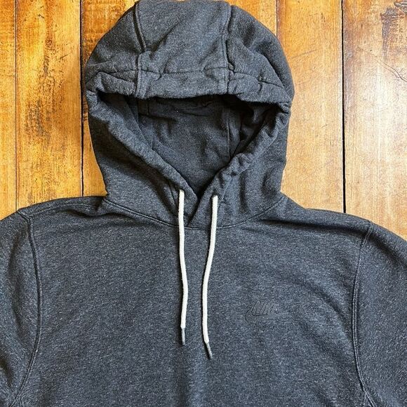 Nike Hoodie womans size Small sweatshirt dark gray glitter Youth XL - Picture 3 of 6